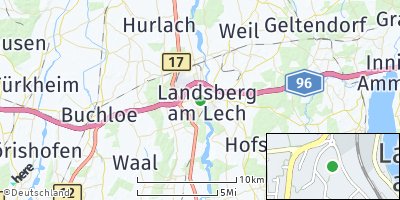 Google Map of Landsberg am Lech