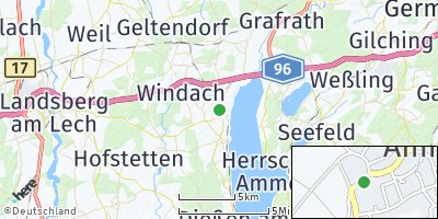 Google Map of Schondorf am Ammersee