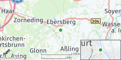 Google Map of Grafing bei München