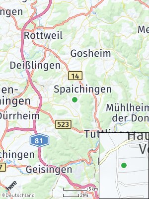 Here Map of Hausen ob Verena