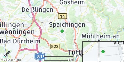 Google Map of Hausen ob Verena