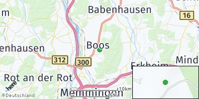 Google Map of Boos bei Memmingen