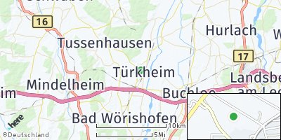 Google Map of Türkheim