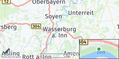 Google Map of Wasserburg am Inn