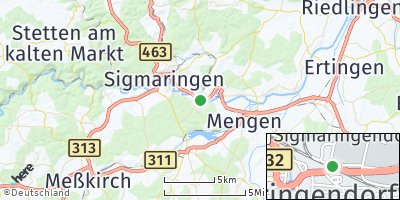 Google Map of Sigmaringendorf