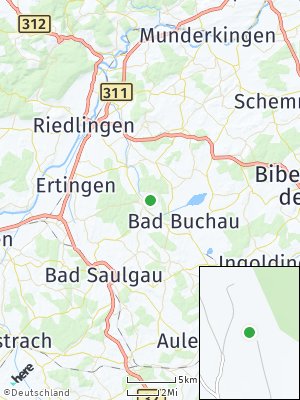 Here Map of Kanzach bei Bad Buchau