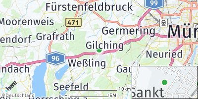 Google Map of Sankt Gilgen