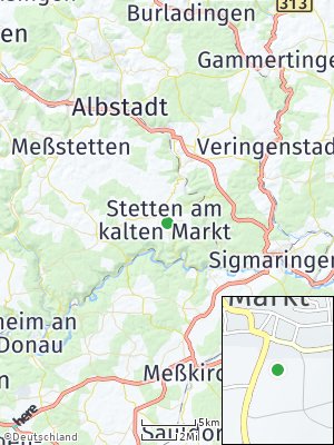 Here Map of Stetten am kalten Markt