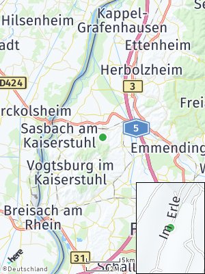 Here Map of Endingen am Kaiserstuhl