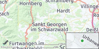 Google Map of Sankt Georgen
