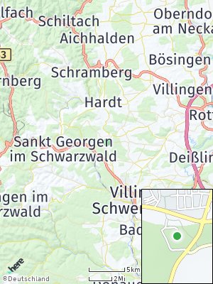 Here Map of Königsfeld im Schwarzwald