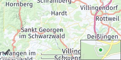 Google Map of Königsfeld im Schwarzwald