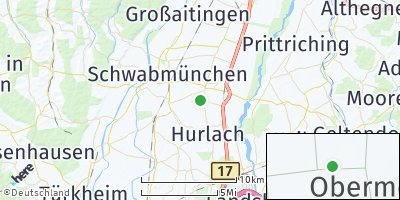 Google Map of Obermeitingen