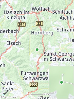 Here Map of Schonach im Schwarzwald