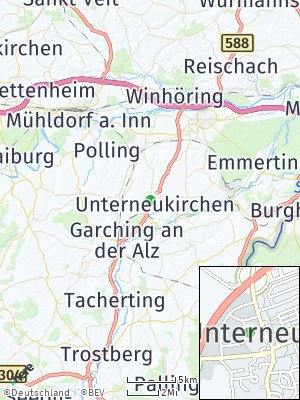 Here Map of Unterneukirchen