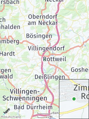Here Map of Zimmern ob Rottweil