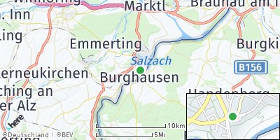 Google Map of Burghausen
