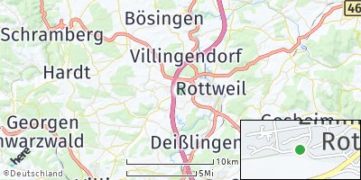 Google Map of Zimmern ob Rottweil