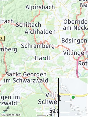Here Map of Hardt bei Schramberg