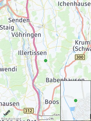 Here Map of Unterroth bei Illertissen
