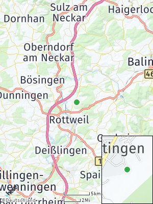 Here Map of Dietingen bei Rottweil