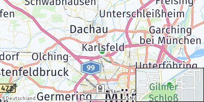 Google Map of Gemeinde Karlsfeld