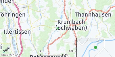 Google Map of Breitenthal bei Krumbach