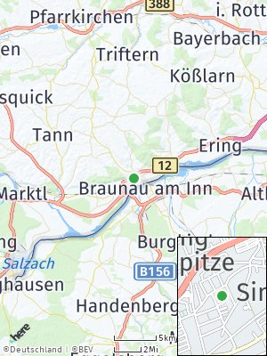Here Map of Simbach am Inn