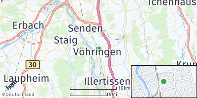 Google Map of Vöhringen
