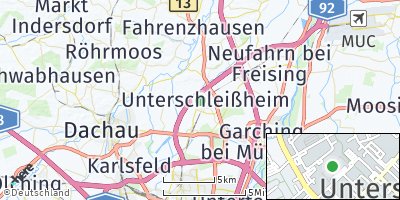 Google Map of Unterschleißheim