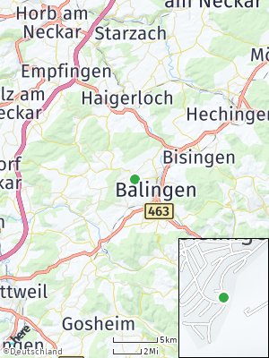 Here Map of Geislingen bei Balingen