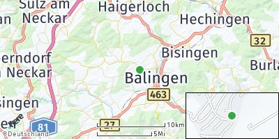 Google Map of Geislingen bei Balingen