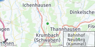 Google Map of Neuburg an der Kammel