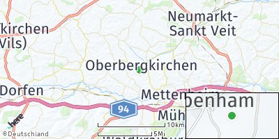 Google Map of Oberbergkirchen