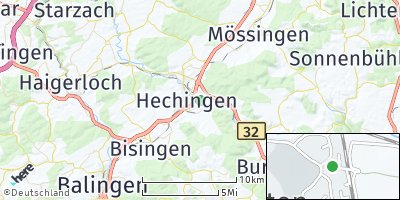 Google Map of Stetten bei Hechingen