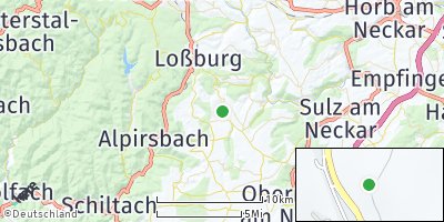 Google Map of Betzweiler-Wälde