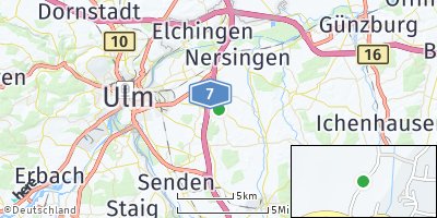 Google Map of Holzheim bei Neu-Ulm
