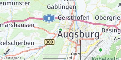 Google Map of Westheim bei Augsburg