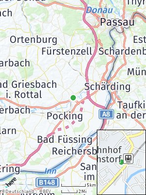 Here Map of Ruhstorf an der Rott