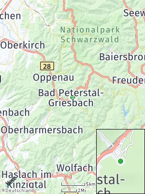 Here Map of Bad Peterstal-Griesbach