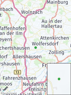 Here Map of Kirchdorf an der Amper