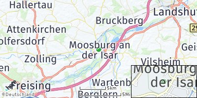 Google Map of Moosburg an der Isar