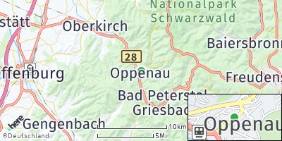 Google Map of Oppenau