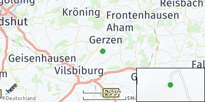 Google Map of Schalkham bei Gerzen
