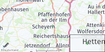 Google Map of Hettenshausen