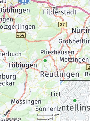 Here Map of Kirchentellinsfurt