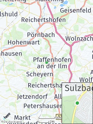 Here Map of Sulzbach an der Ilm