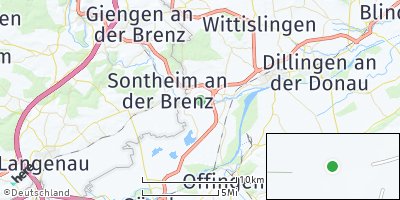 Google Map of Bächingen an der Brenz