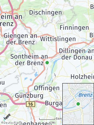 Here Map of Gundelfingen an der Donau
