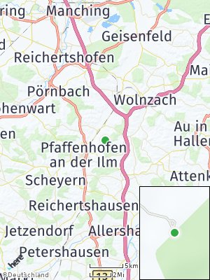Here Map of Seugen an der Ilm